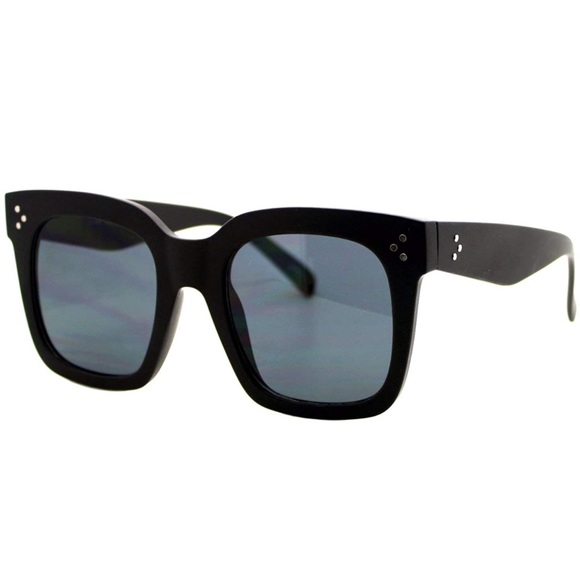 NWT Oversized Fashion Sunglasses Big Flat Square Frame UV 400 - Picture 2 of 11